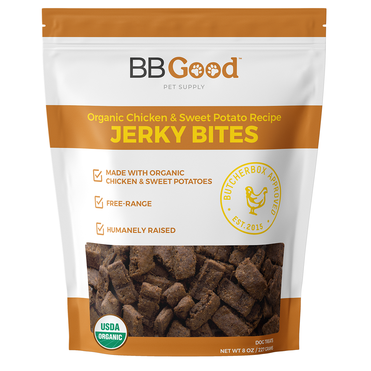 Organic Chicken & Sweet Potato Jerky Bites