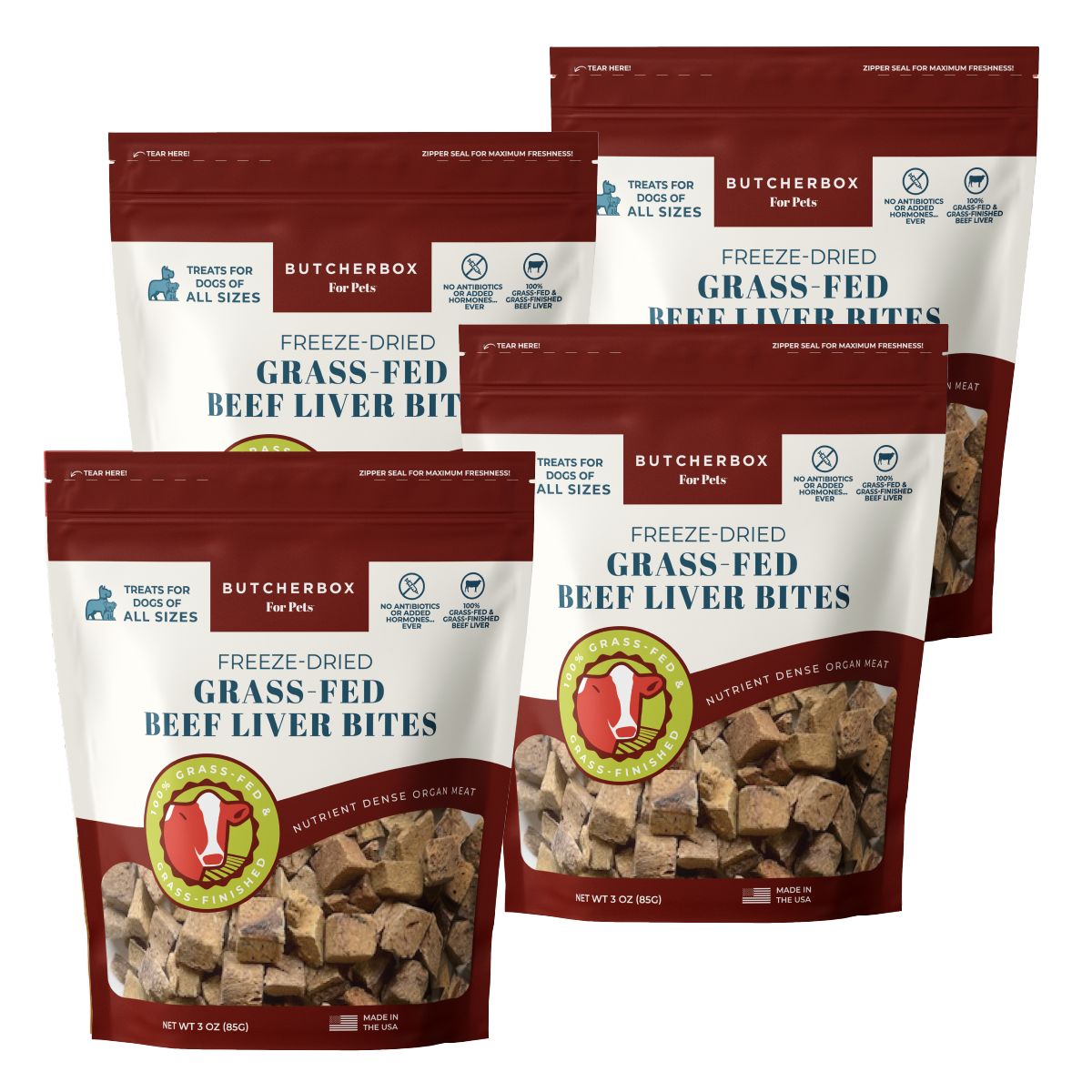 Single Ingredient Freeze-Dried Beef Liver Bites